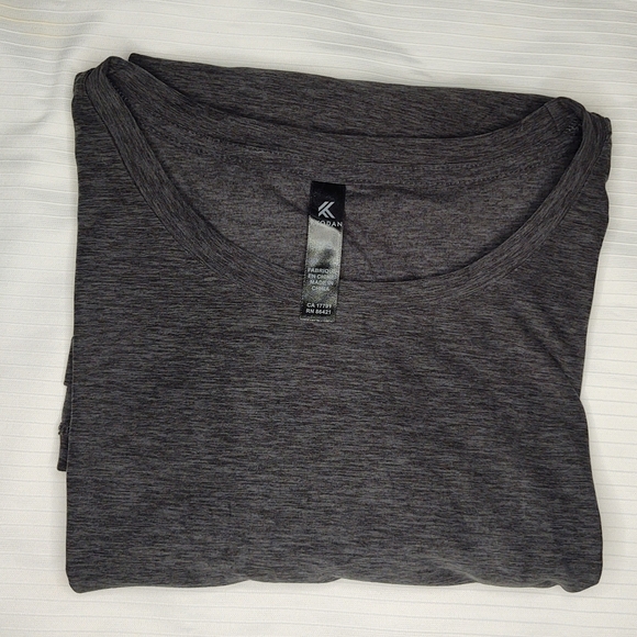 NWT Kyodan Active Grey Short Sleeve Workout Casual T Shirt Size P/S - Picture 5 of 6